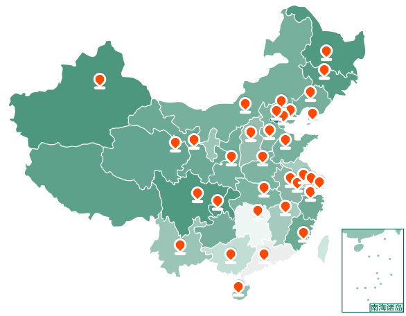 灌溉設備銷售網絡地圖配圖